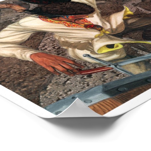 降伏プリント ポスター (角)