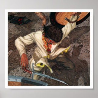 降伏プリント ポスター