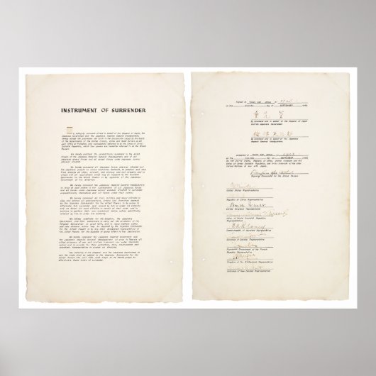 降伏日本の楽器（1945年） ポスター (正面)