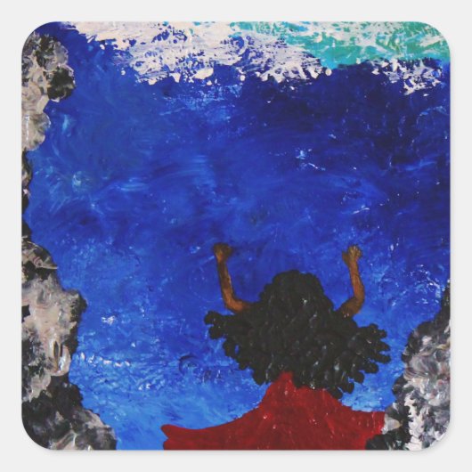 「降伏」 スクエアシール (正面)