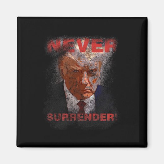 降伏 – トランプムショット2024 マグネット (正面)