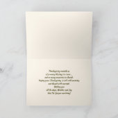 降参葉感謝祭グリーティングカード シーズンカード (内部)