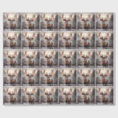 降灯とクリスマスライト ラッピングペーパー (フラット)