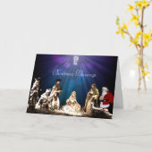 降臨のサンタ カード (黄色い花)