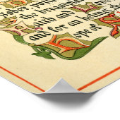 降臨のフェスティバルを表す照光記号。 ポスター (角)