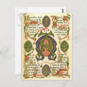 降臨のフェスティバルを表す照光記号 ポストカード (正面/裏面)