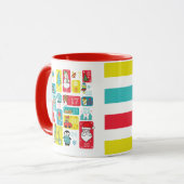 降臨暦のパーソナライズされたクリスマス マグカップ (正面左)