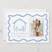 降臨祭のクリスマスカード, ホリデー家族写真 シーズンカード (正面)