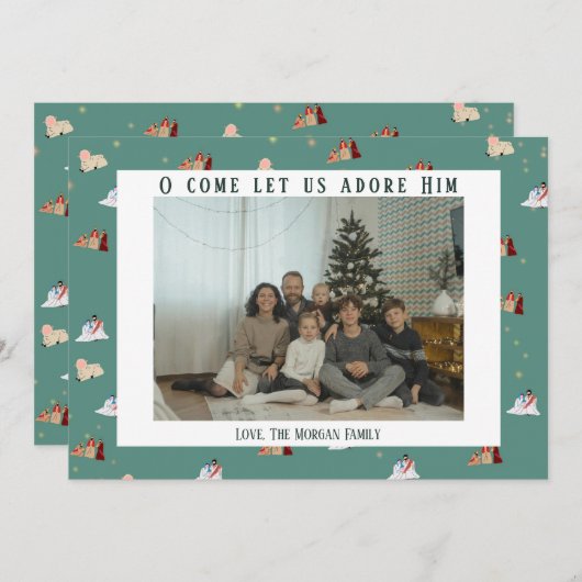 降臨祭パターンの写真カード シーズンカード (正面/裏面)