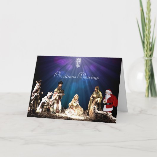 降誕のサンタ カード (正面)