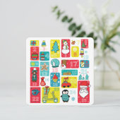 降誕カレンダーのクリスマス漫画 シーズンカード (スタンド正面)