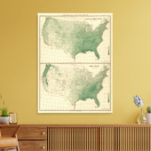 降雨量 キャンバスプリント (インサイチュ (リビング))