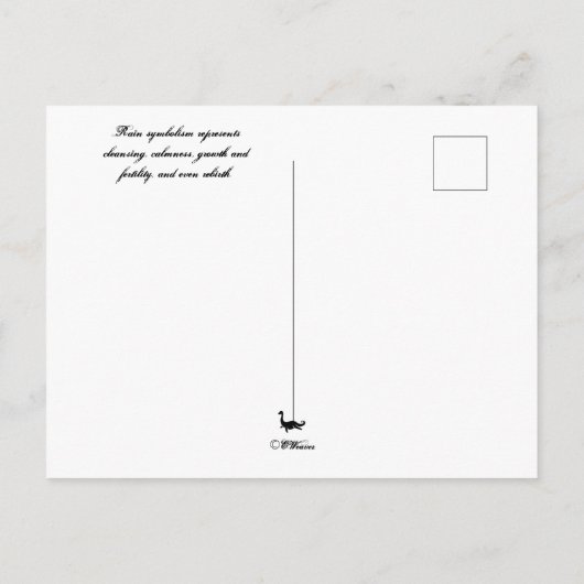 降雨量 ポストカード (裏面)