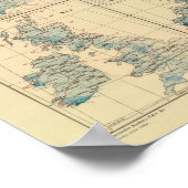 降雨量、温度、イギリス諸島 ポスター (角)