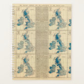 降雨、気温、英国諸島 プランナー手帳 (正面)