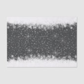 降雪と雪の縁どクリスマスID728 薄葉紙 (正面)