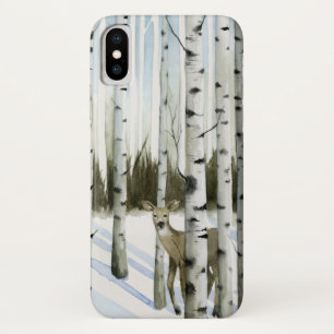 降雪のシカ iPhone X ケース