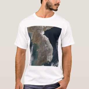 降雪の衛星概観 Tシャツ