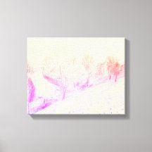 降雪キャンバス印刷