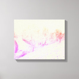 降雪キャンバス印刷 キャンバスプリント