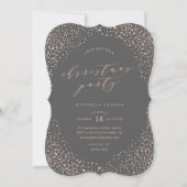 降雪クリスマスパーティの招待状 招待状 (正面)