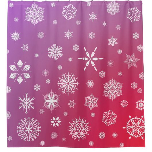 降雪シャワーカーテン シャワーカーテン (正面)