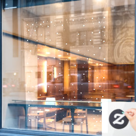 降雪モダンクリスマスデコールディスプレイ ウィンドウサイン