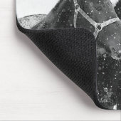 降雪中の馬 マウスパッド (コーナー)