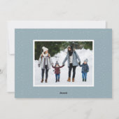 降雪冬お洒落場2枚の写真 シーズンカード (裏面)