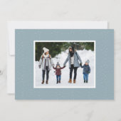 降雪冬お洒落場2枚の写真 シーズンカード (裏面)