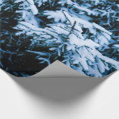 降雪冬クリスマスツリー ラッピングペーパー (角)