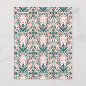 降雪花柄フラット紙シート (裏面)