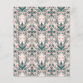 降雪花柄フラット紙シート (正面)