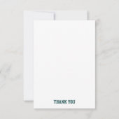 降雪花柄 サンキューカード (裏面)