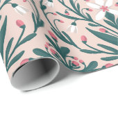 降雪花柄 ラッピングペーパー (ロールコーナー)