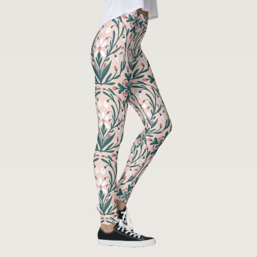 降雪花柄 レギンス (右)