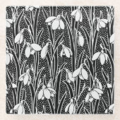 降雪花飲料 ガラスコースター (正面)