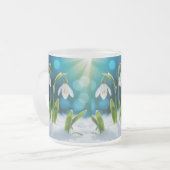 降雪花 フロストグラスマグカップ (正面左)