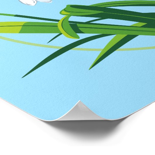 降雪花 ポスター (角)