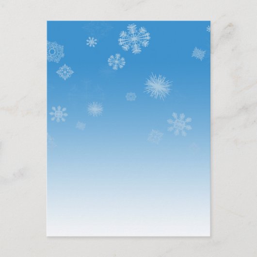 降雪 ポストカード (正面)