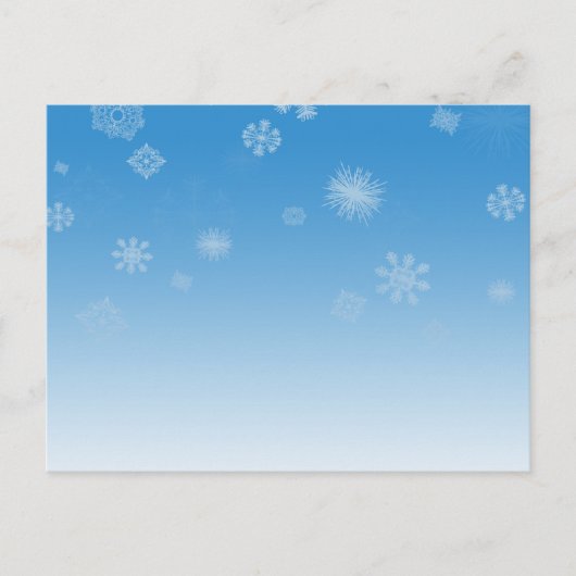降雪 ポストカード (正面)