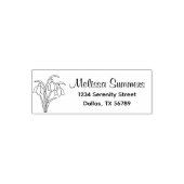 降雪 – 春の花アドレス セルフインキングスタンプ (デザイン)