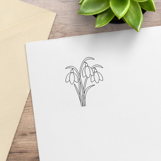 降雪 – 春の花2 ラバースタンプ