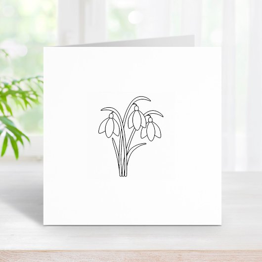 降雪 – 春の花2 ラバースタンプ