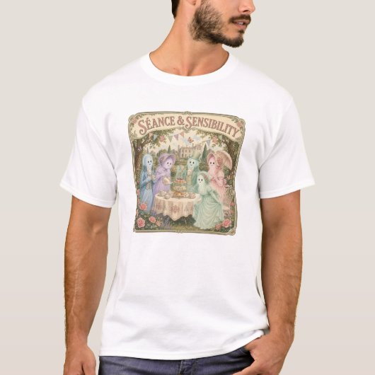 降霊会と感受性 ゴーストガーデンパーティ Tシャツ (正面)