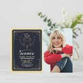 降霊会 スピリチュアル バースデーパーティー 月 星 招待状 (スタンド正面)