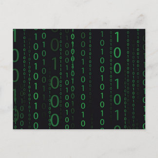 降順バイナリコード ポストカード