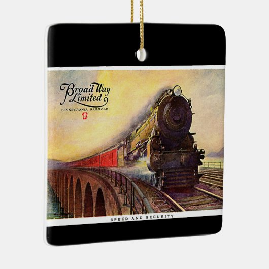限られるペンシルバニアの鉄道ブロードウェイ セラミックオーナメント (右)
