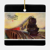 限られるペンシルバニアの鉄道ブロードウェイ セラミックオーナメント (裏面)