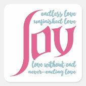 限りない愛 スクエアシール (正面)